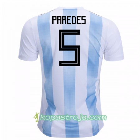 Billiga Fotbollströjor Argentina Paredes 5 WM 2018 Hemma tröja